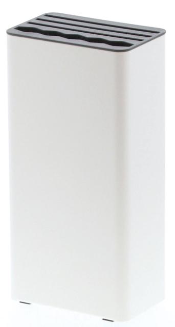 他サイト： 山崎実業 03511 キッチンナイフ&ハサミスタンド プレート ホワイト[03511ヤマジツ] 返品種別Aの商品画像