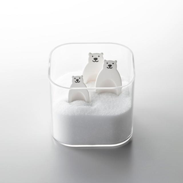 他サイト： イシガキ HO2109 すくい易い珪藻土スプーン 2.5ml シロクマKarari[HO2109イシガキ] 返品種別Aの商品画像