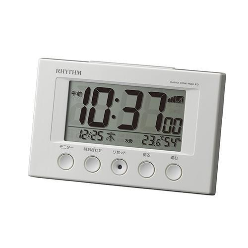 他サイト： リズム 電波目覚まし時計 8RZ166SR03[フイツトウエブスマト03シロ] 返品種別Aの商品画像