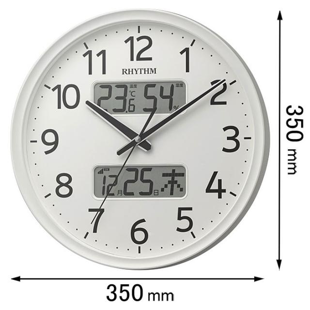 他サイト： リズム 電波掛け時計フィットウェーブリブA03 8FYA03SR03[8FYA03SR03] 返品種別Aの商品画像