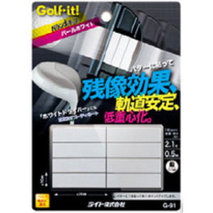 他サイト： ライト G-91 バランスチツプPW バランスチップ(パールホワイト) 8枚入りGolf it![G91バランスチツプPW] 返の商品画像