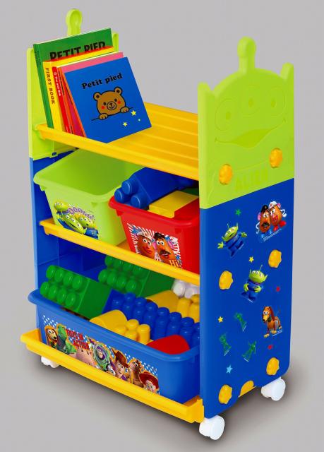 他サイト： 錦化成 TOYSTATIONTOYSTORY ワゴンタイプ キャスター付き おもちゃ箱 トイストーリー[TOYSTATIONTOの商品画像