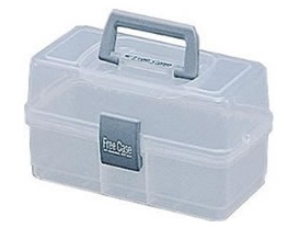 他サイト： アイリスオーヤマ F-2 クリア フリーケース(幅270×奥行160×高さ150mm)[F2クリアアイリス] 返品種別Aの商品画像