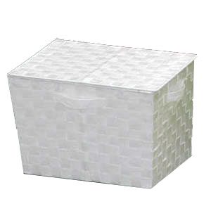 他サイト： アイリスオーヤマ CBK-38DT W カラーバスケット フタ付 (ホワイト)IRIS[CBK38DTW] 返品種別Aの商品画像