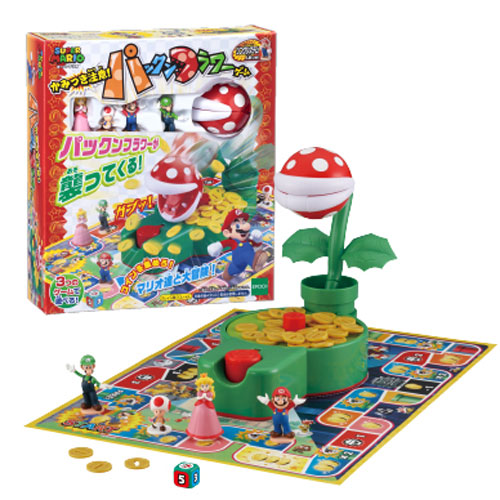 他サイト： エポック社 スーパーマリオ かみつき注意! パックンフラワーゲーム  返品種別Bの商品画像