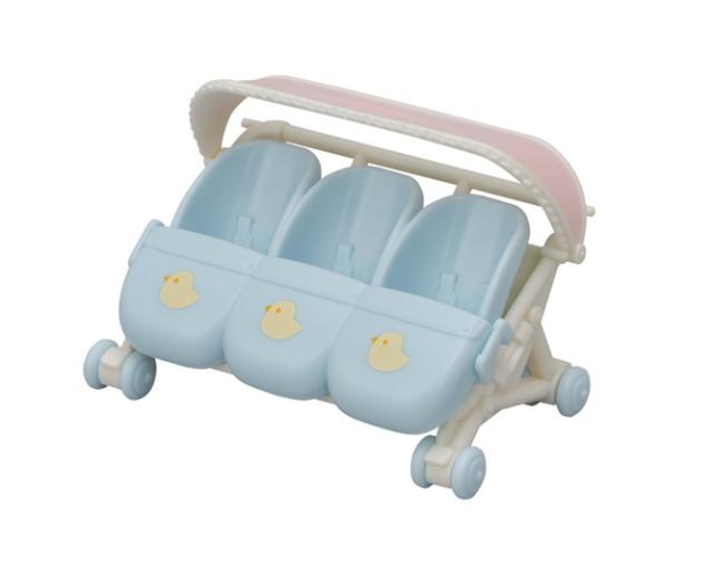 他サイト： エポック社 シルバニアファミリー みつごちゃんベビーカー【カ-217】シルバニアファミリー  返品種別Bの商品画像