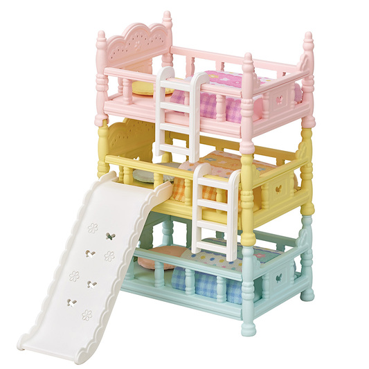 他サイト： エポック社 シルバニアファミリー 赤ちゃん3段ベッド【カ-219】シルバニアファミリー  返品種別Bの商品画像