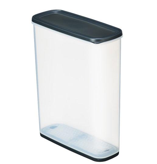 他サイト： イノマタ化学 #1216-CBK 乾物ストッカー6.0(クリアーブラック)inomata[1216CBKイノマタ] 返品種別Aの商品画像