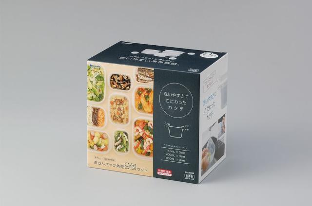 他サイト： イノマタ化学 #1830-CW 楽ちんパック角型9個セット(クリアーホワイト)inomata[1830CWイノマタ] 返品種別Aの商品画像