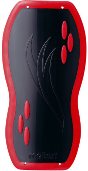 他サイト： モルテン MT-GG0013KR サッカー・フットサル用 シンガード ハードタイプ(黒×赤・Mサイズ)Molten スワンセ[Mの商品画像