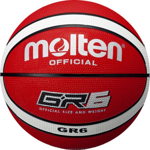 他サイト： モルテン MT-BGR6RW バスケットボール 6号球 (ゴム)Molten GR6(レッド×ホワイト)[MTBGR6RW] 返の商品画像