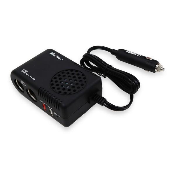 他サイト： 大自工業 E-106 DCDCコンバーター 15A 24V車に12V車用カー用品使用可能 USB2口付Meltec[E106] の商品画像