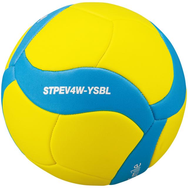 他サイト： ミカサ STPEV4W-YSBL バレーボール 4号球MIKASA スマイルバレーボール(イエロー/サックスブルー)[STPEVの商品画像