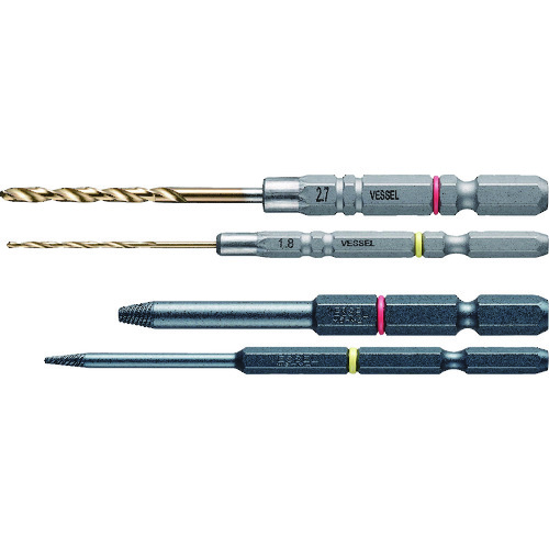 他サイト： ベッセル NEJ-45 特定用途用ビット ネジはずしビットスリム M3〜M6 ステンレスネジ対応 NEJ-45VESSEL[NEの商品画像