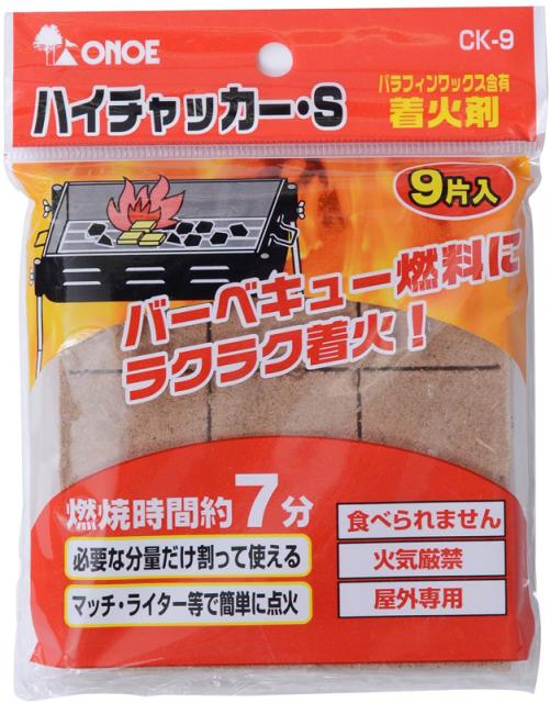 他サイト： 尾上製作所 CK-9 ハイチャッカー S(アウトドア用品・燃料・着火剤)9片入ONOE[CK9オノエ] 返品種別Aの商品画像