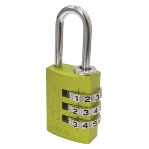 他サイト： アバス 14520YE ナンバー可変式南京錠 145-20 イエローABUS[14520YEアバス] 返品種別Bの商品画像