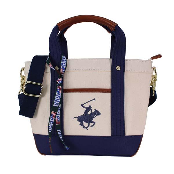 他サイト： BEVERLY HILLS POLO CLUB BH1006NIV/NV/NV キャンバストートバッグXS(IV/NV/NV)[の商品画像