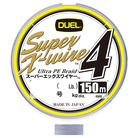 他サイト： DUEL H3581-S スーパーエックスワイヤー4 150m シルバー(1号/18lb)デュエル PEライン[H3581SDUの商品画像