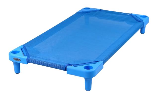 他サイト： エンドー スタッキング式お昼寝コット100 ブルー COOLKIDS 抗菌 サイズ(約):100×53.3×13.4cm STシの商品画像