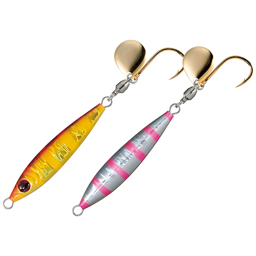 他サイト： シャウト 128BS#51 ブレードショーテル 60g #51 レッドゴールドピンクゼブラShout BLADE SHOTEL[の商品画像