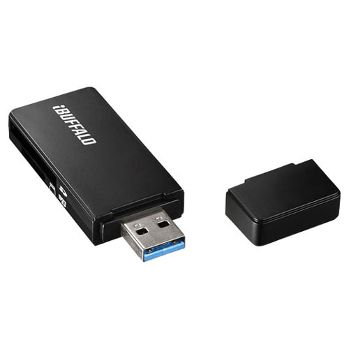 他サイト： バッファロー BSCR27U3BK USB3.0 高速カードリーダー(ブラック)[BSCR27U3BK] 返品種別Aの商品画像