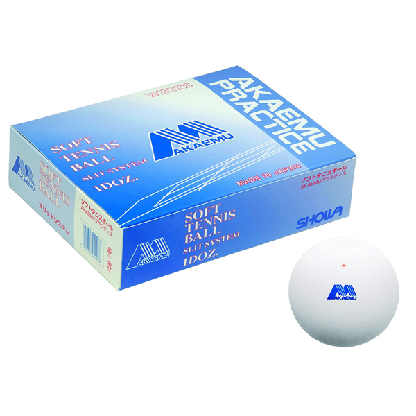 他サイト： LUCENT(ルーセント) ソフトテニスボール練習球【1ダース(12球入)】 アカエム プラクティス ホワイト練習球 SK-M4の商品画像