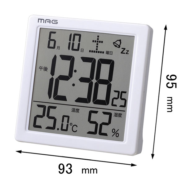 他サイト： ノア精密 目覚まし時計NOA MAG 目覚まし時計 カッシーニ T-726 WH-Z[T726WHZ] 返品種別Aの商品画像