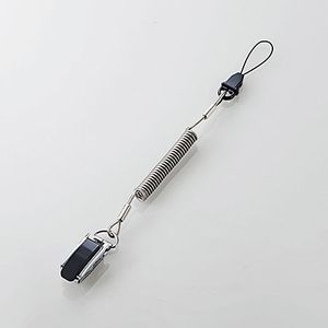 他サイト： エレコム P-STCS50BK スマートフォン用ストラップ クリップ(高耐久)50cm ブラック[PSTCS50BK] 返品種別の商品画像