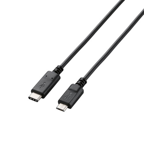 他サイト： エレコム U2C-CMB10NBK USB2.0ケーブル 最大5V/3A出力対応 [Type-C - microB] 1.0m(の商品画像