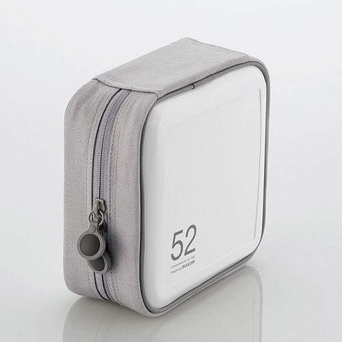 他サイト： エレコム CCD-H52WH CD/DVDファスナーケース 52枚収納(ホワイト)[CCDH52WH] 返品種別Aの商品画像