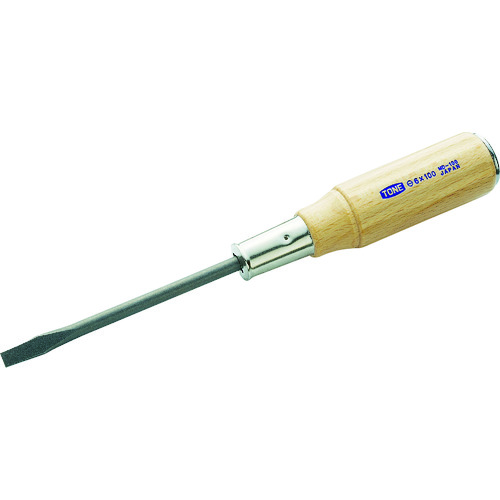 他サイト： TONE MD-050 貫通木柄ドライバー -0.6×145mmトネ[MD050TONE] 返品種別Bの商品画像