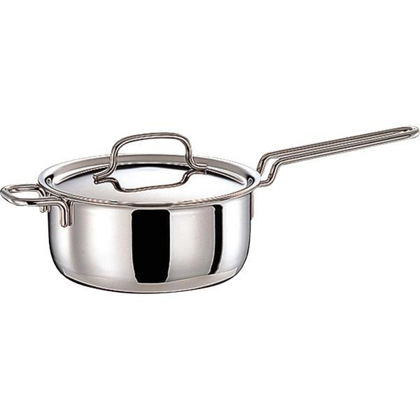 他サイト： ジオプロダクト GEO-18N(ワイヨツト) 【IH対応】片手鍋 18cm(シルバー)GEO PRODUCTS GEO-18N[の商品画像