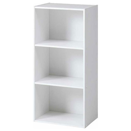 他サイト： 不二貿易 93501 カラーボックス 3段(ホワイト)HP943[93501フジボウエキ] 返品種別Aの商品画像