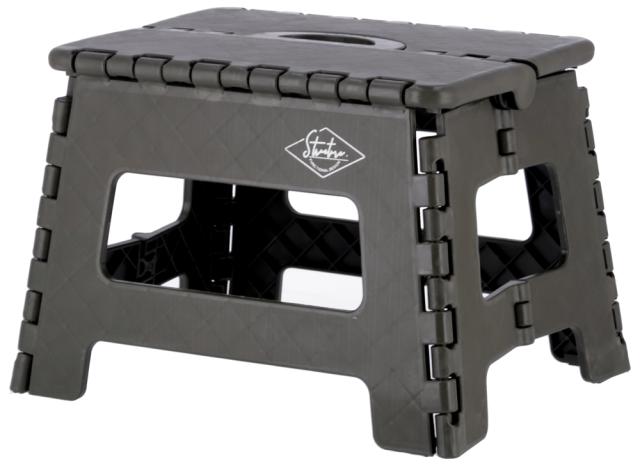 他サイト： 不二貿易 86873 フォールディングステップスツール H22cm 1個箱(カーキ)[86873フジボウエキ] 返品種別Aの商品画像