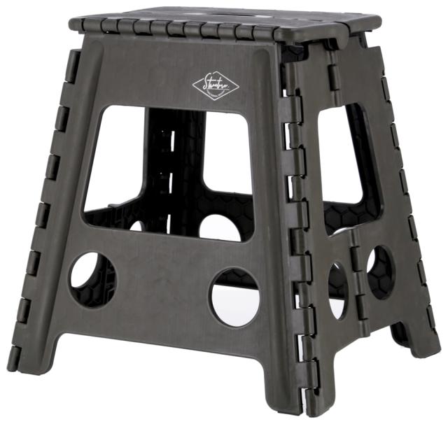 他サイト： 不二貿易 86877 フォールディングステップスツール H39cm 1個箱(カーキ)[86877フジボウエキ] 返品種別Aの商品画像