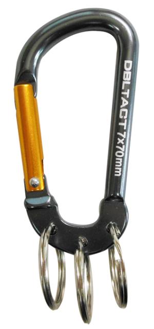 他サイト： DBLTACT #360401 カラビナリング付 7mm (ガンメタ×ゴールド(S)) DT-AKT-371[360401SANの商品画像