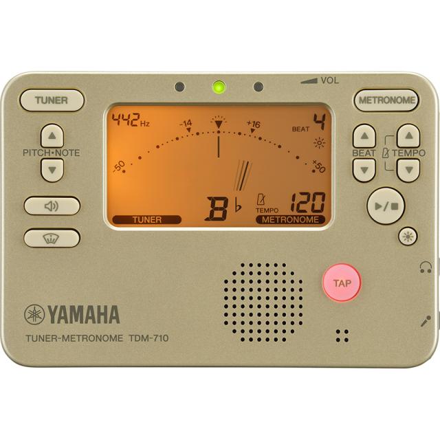 他サイト： ヤマハ TDM-710-GL チューナー/メトロノーム(ゴールド)YAMAHA[TDM710GL] 返品種別Aの商品画像