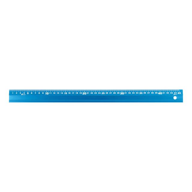 他サイト： シンワ測定 65423 アルミ直尺 アル助 45cm シャイニングブルー[65423シンワ] 返品種別Bの商品画像