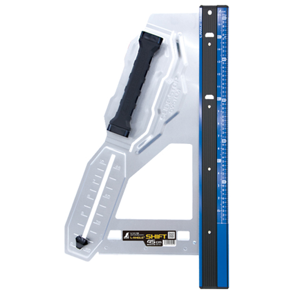 他サイト： シンワ測定 79052 丸ノコガイド定規 エルアングル Plus シフト 45cm寸勾配切断機能付[79052シンワ] 返品種別の商品画像