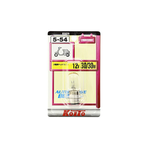 他サイト： 小糸製作所 K5026 二輪ヘッドライトバルブ 12V30/30W 1個入りKoito[K5026] 返品種別Aの商品画像