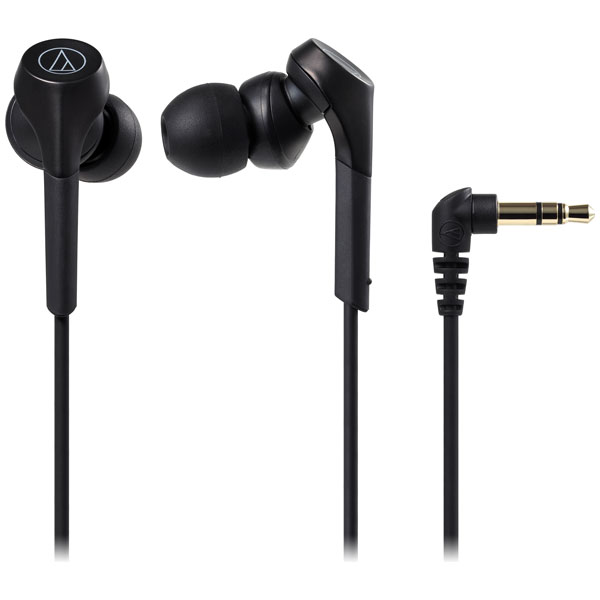 他サイト： オーディオテクニカ ハイレゾ対応 ダイナミック密閉型カナルイヤホン(ブラック) audio-technica SOLID BASの商品画像