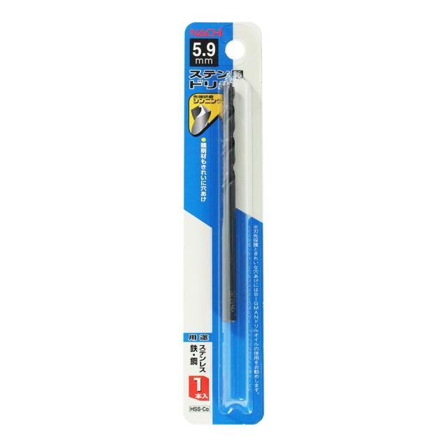 他サイト： BIGMAN(ビッグマン) #067628 ステンレス用ドリル1本入 5.9mm[067628BIG] 返品種別Bの商品画像