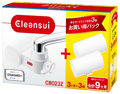 他サイト： クリンスイ 蛇口型 浄水器【交換カートリッジ2個入り】 有機フッ素化合物 PFAS/PFOA除去試験済 CB023Z-WT返品種の商品画像