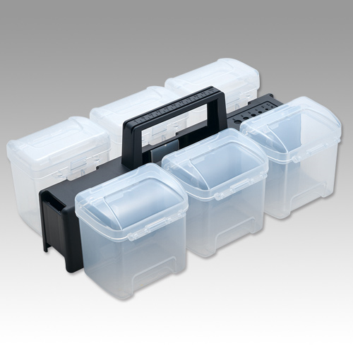 他サイト： 明邦化学工業 PCS6P パーツケースストッカー6P[PCS6PMEIHO] 返品種別Bの商品画像