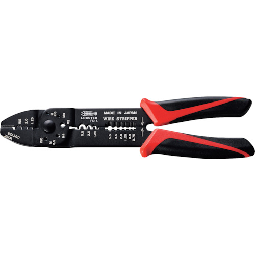 他サイト： ロブテックス FK1A 電装圧着工具 235mm オープンバレル端子/裸圧着端子(P型・B型)スリーブ用 235mmLOBSTEの商品画像