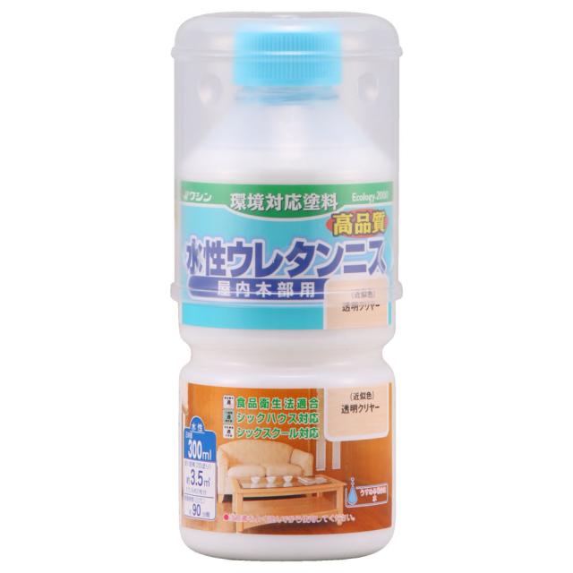 他サイト： 和信ペイント #941301(ワシン) 水性ウレタンニス 300ml(透明クリヤー)Washin Paint[941301ワシンの商品画像