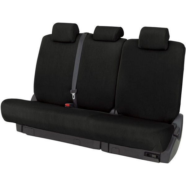 他サイト： BONFORM シートカバー スキニーニット 普通車後席用 丸洗いOK 撥水素材 リヤシートベルト対応 伸縮生地(ブラック) 4の商品画像