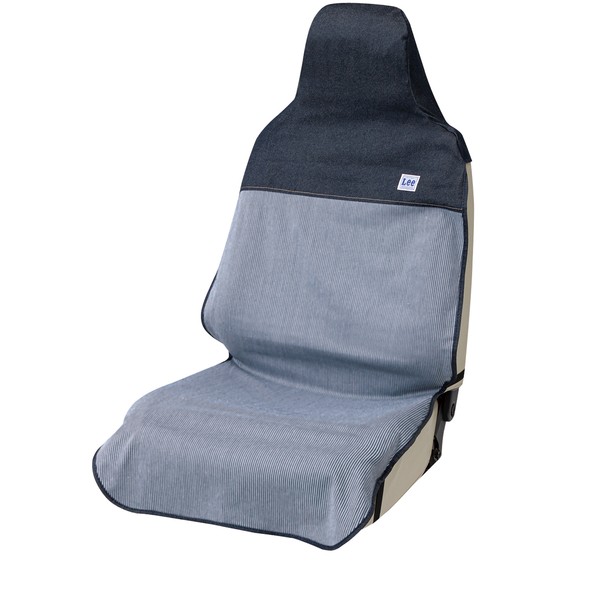 他サイト： BONFORM 4101-10BL シートカバー Leeヒッコリー エプロンタイプ 前席用 1枚(ブルー)[410110BL] の商品画像