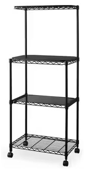 他サイト： アイリスオーヤマ CMR-55134ブラツク カラーメタルラック レンジ台(ブラック)IRIS[CMR55134ブラツク] 返品の商品画像