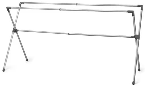 他サイト： アイリスオーヤマ ステンレス仕上げ多機能物干し(グレー) IRIS 伸縮自在 大容量シンプル物干し ふとん干し CSX-230グの商品画像